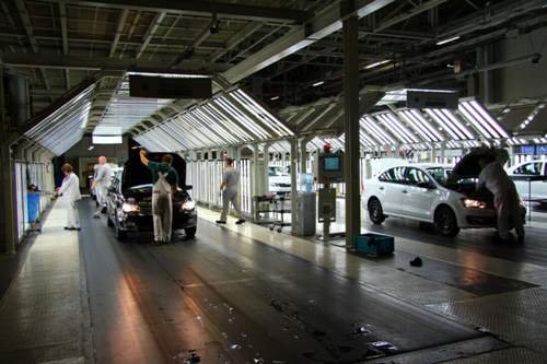 In der russichen VW-Produktion(Kaluga) werden die Modelle Polo und Tiguan sowie Skoda Rapid gefertigt