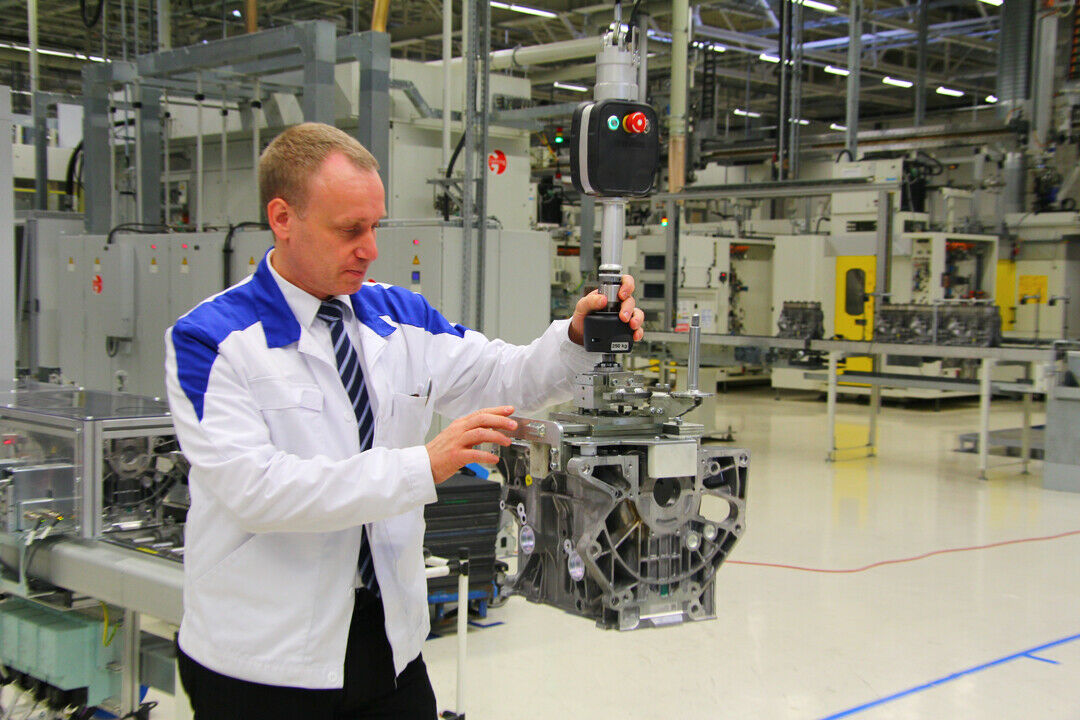 Im neu gebauten russischen VW-Werk sollen jährlich 150.000 Motoren hergestellt werden