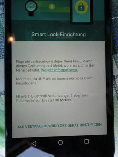Freigabe Smart Lock