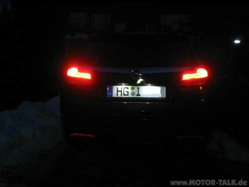 LED Kennzeichenbeleuchtung am ST