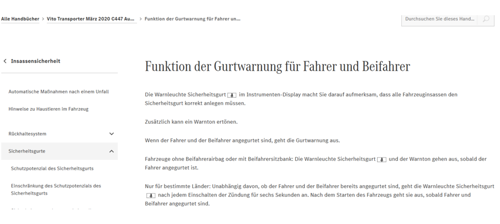 Beifahrersitzbank