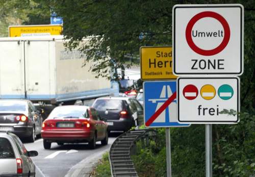 Umweltzone in Herne: Die Stadt in Nordrhein-Westfalen gehört laut Deutscher Umwelthilfe zu den sechs Kommunen, die die Plakettenpflicht überwachen