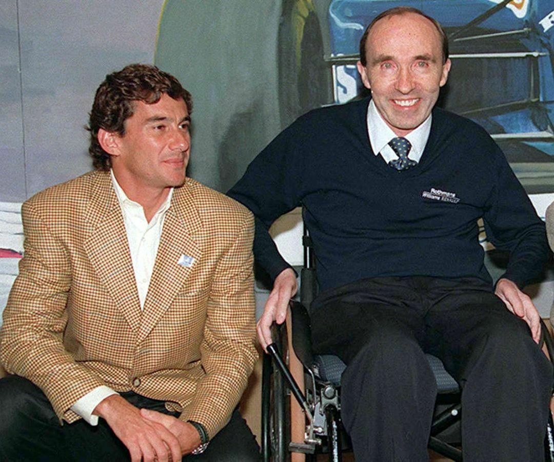 Ayrton Senna und Frank Williams. Den Teamchef des britischen Rennstalls verfolgt der Unfall bis heute