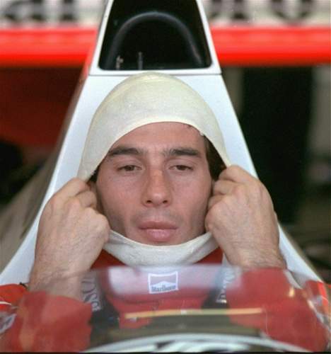 Wie in Trance: Ayrton Senna am 4. November 1989 vor dem Grand Prix von Australien