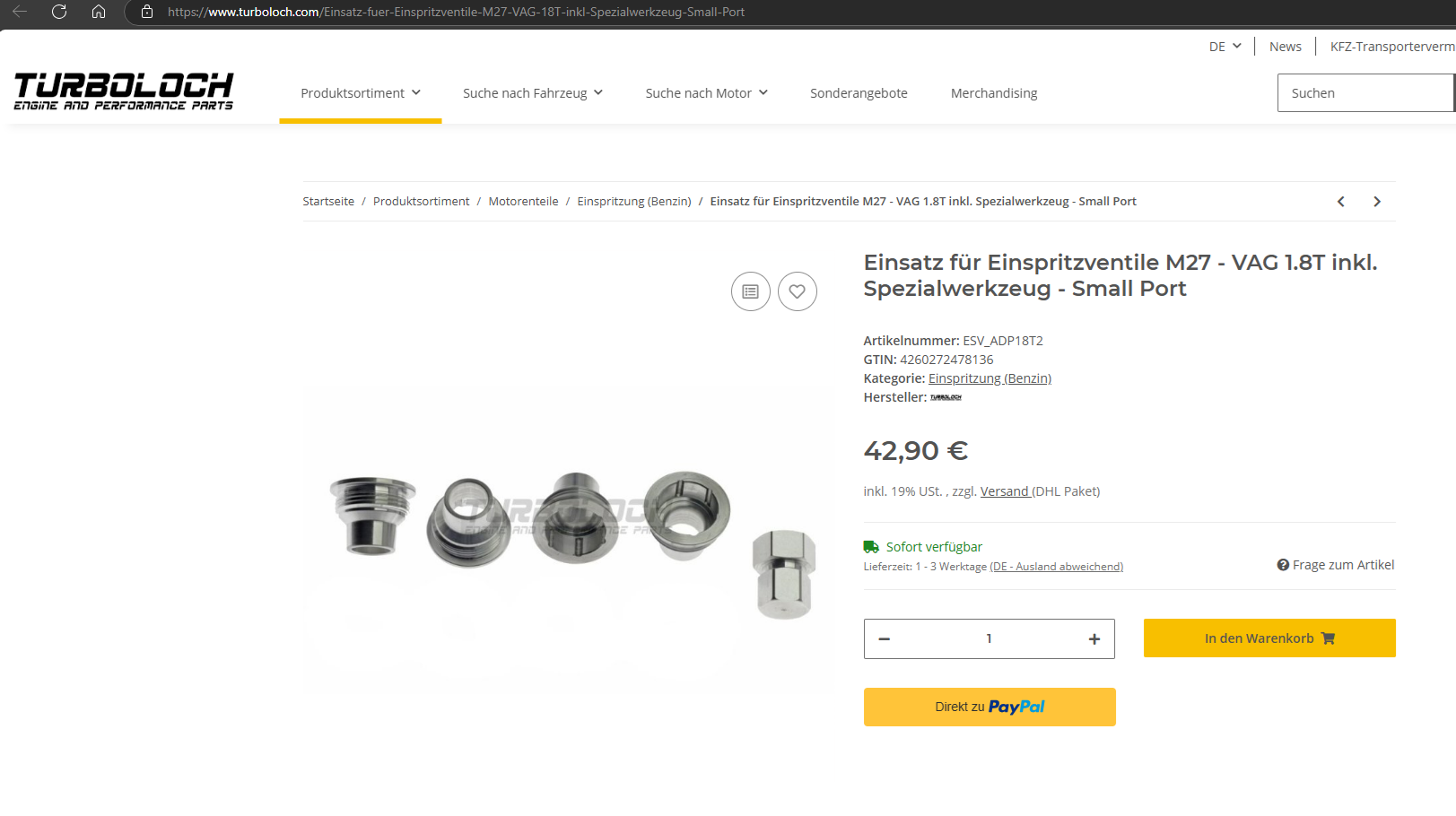Undichte Einspritzventile