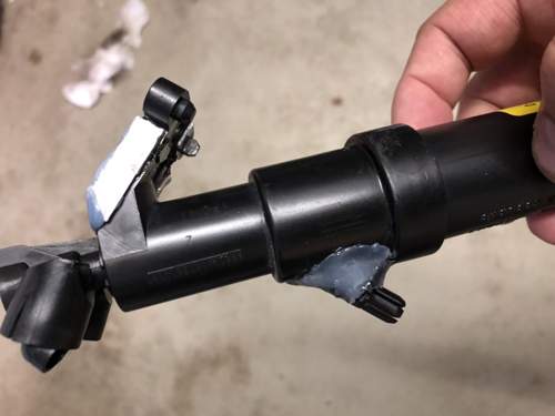 Seitenansicht Reparatur der Halterung