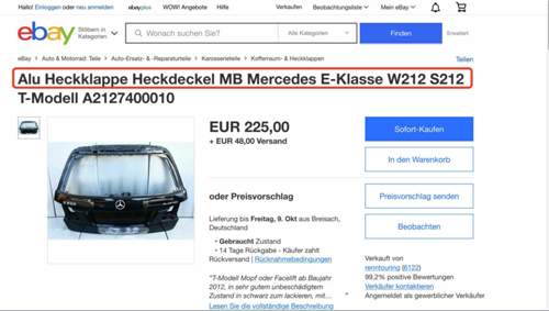 ALU - Heckklappe "Schnapper"