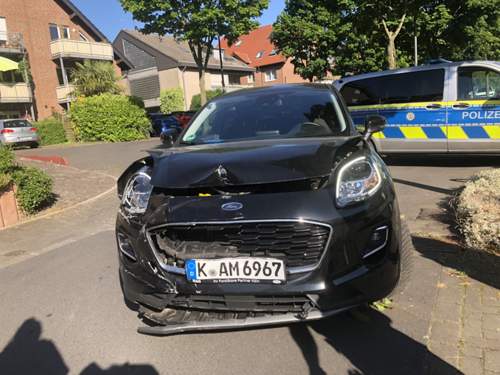 Kaputt gefahrene Auto