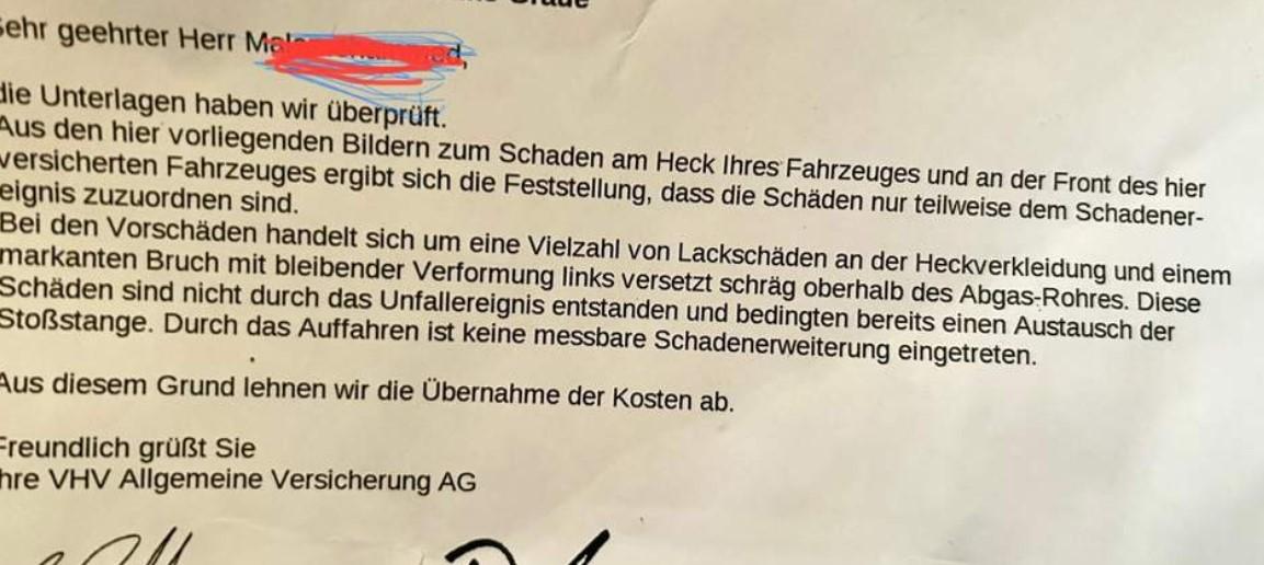 Mit welchem Schadenersatz kann hier gerechnet werden?
