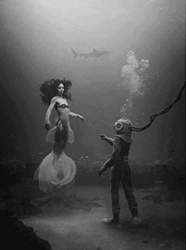 Black-and-white-diver-love-it-mermaid-favim-com
