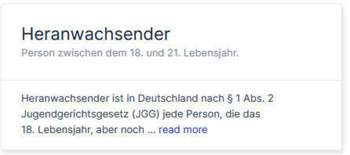 Heranwachsend