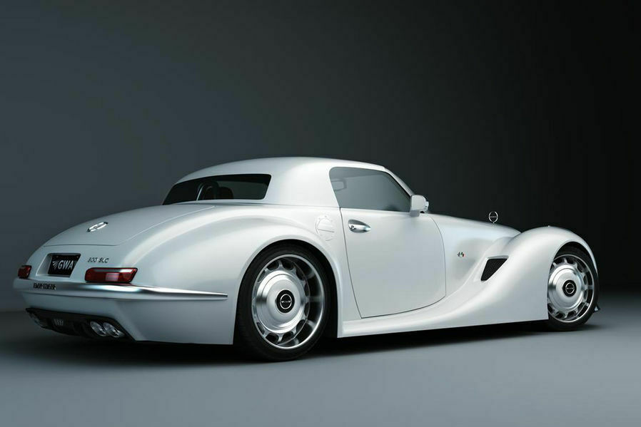 Retro und Moderne: Der Gullwing America 300 SLC hat den Mercedes 300 SC von 1955 zum Vorbild.