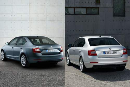 Neues Octavia-Heck: Änderungen an Schürze und Lampen