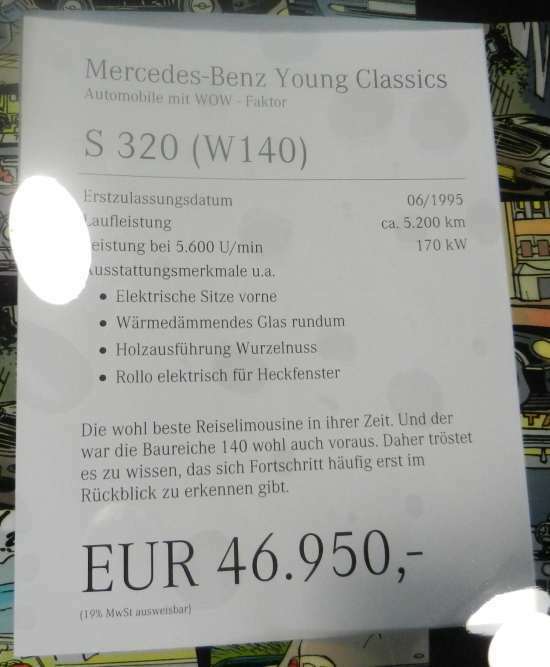 Unterhaltskosten 500 SEC
