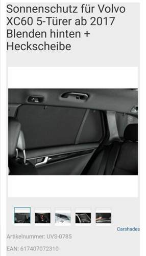 Sonnenschutzrollos Volvo XC60