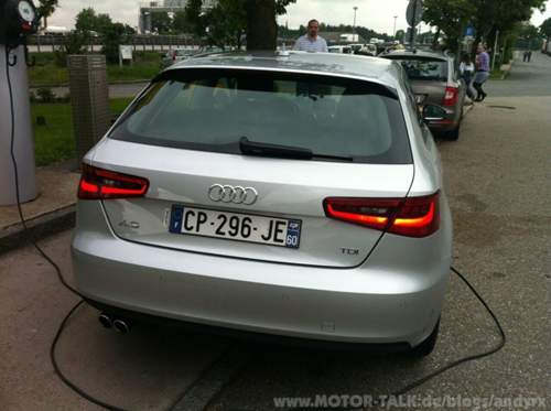 Schickes Heck des Audi