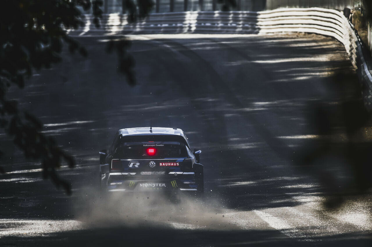 Als erster durchs Ziel fuhr in der WRX Saison 2018 meistens der Schwede Johan Kristoffersson