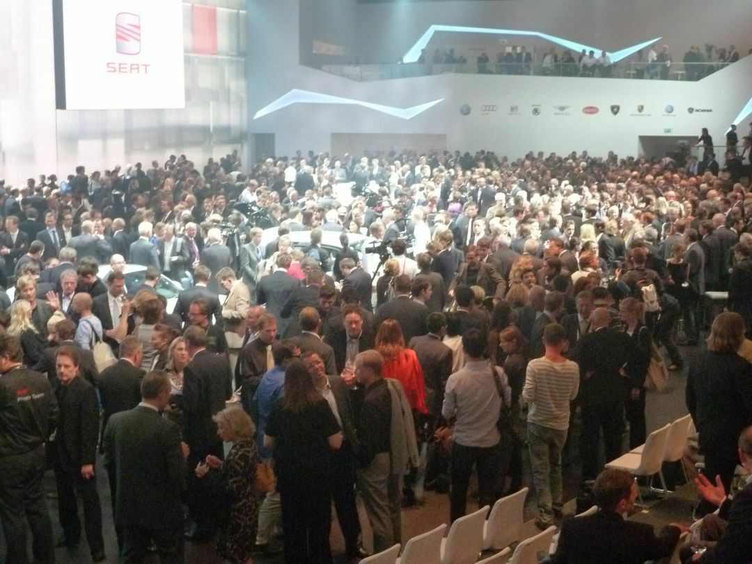 Riesenandrang in Frankfurt