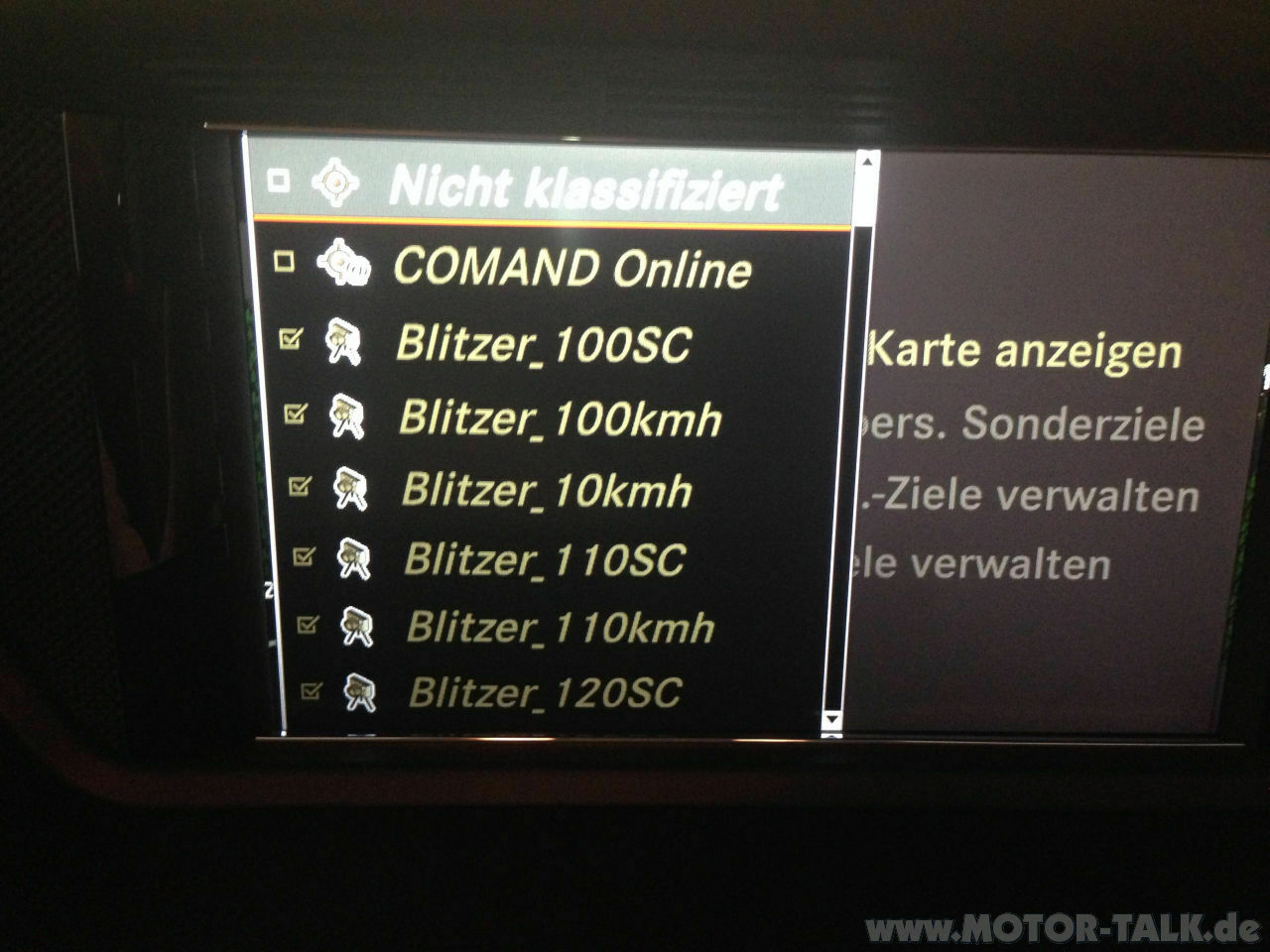 Update Blitzer-POI`s Comand