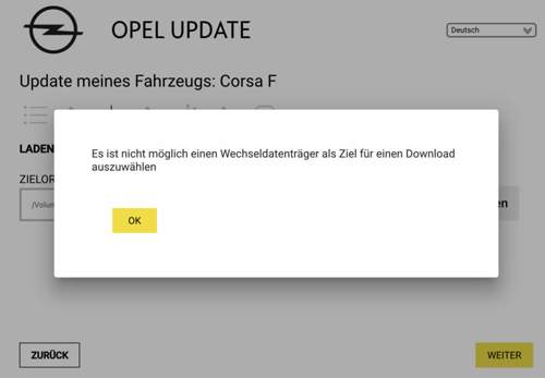 Fehlerupdate