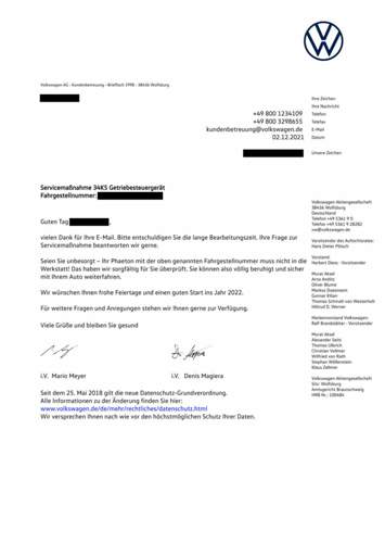 Schreiben_VW