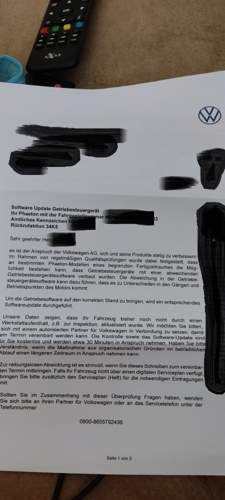 Brief von VW
