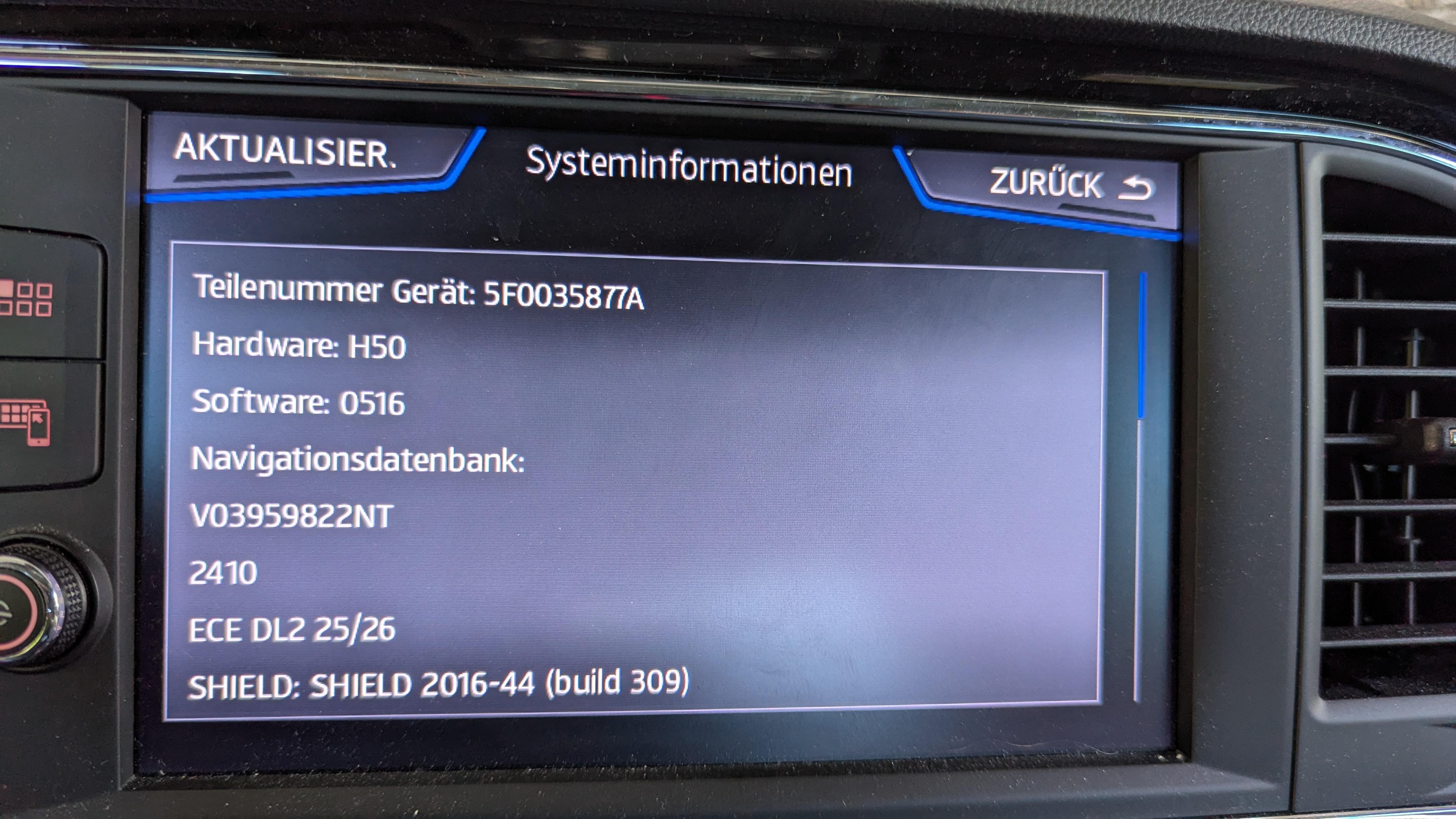 Update Infotainment