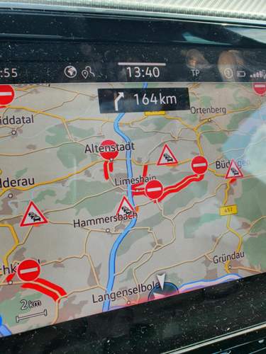 MIB3 Navi: Keine Vollsperrung, kein Stau