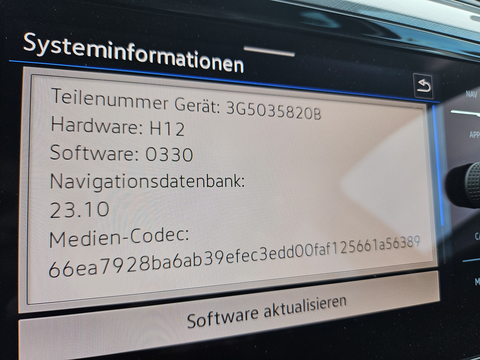 Update MIB3, OCU, Kartenstand und Senderlogos