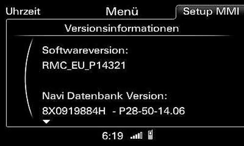 Screen-sw-stand-mmi-navi
