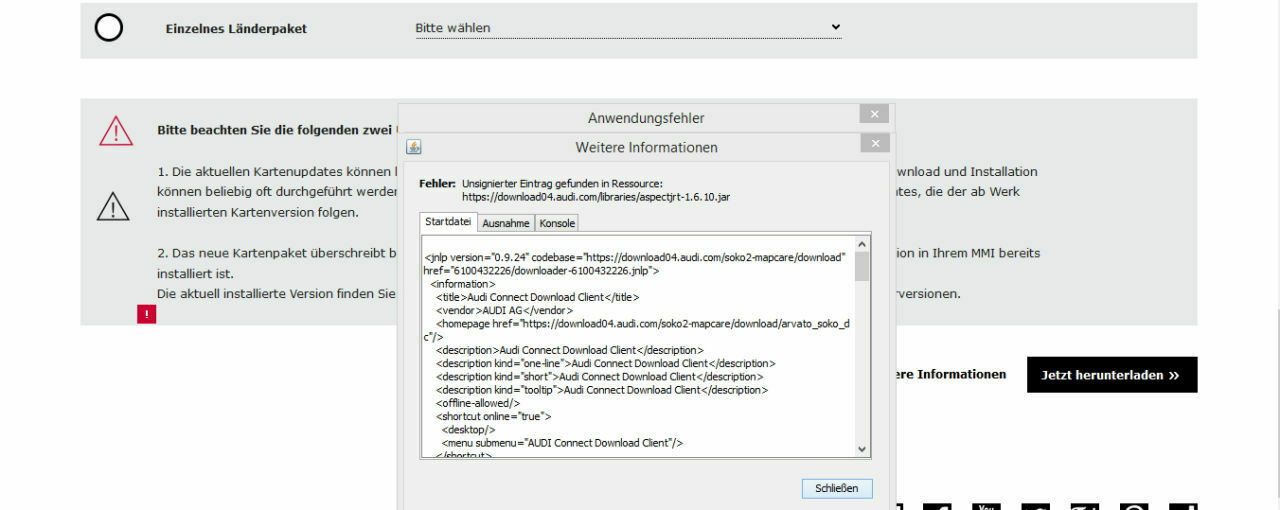 Update NAVI MMI Touch