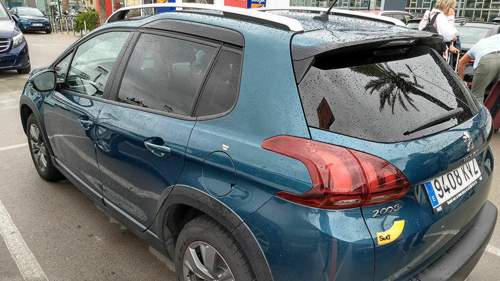 Schräg hinten links - Peugeot 2008