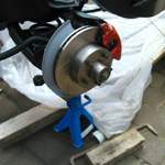 Bremssattel montiert 1