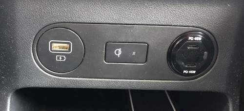 Blende mit USB-C Ladegerät
