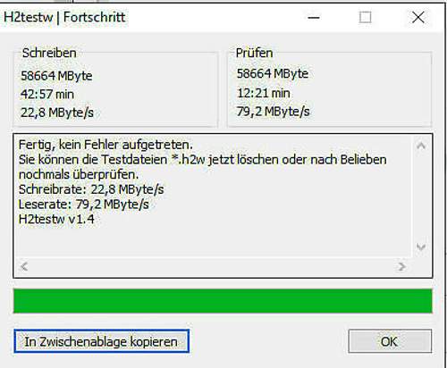H2testw