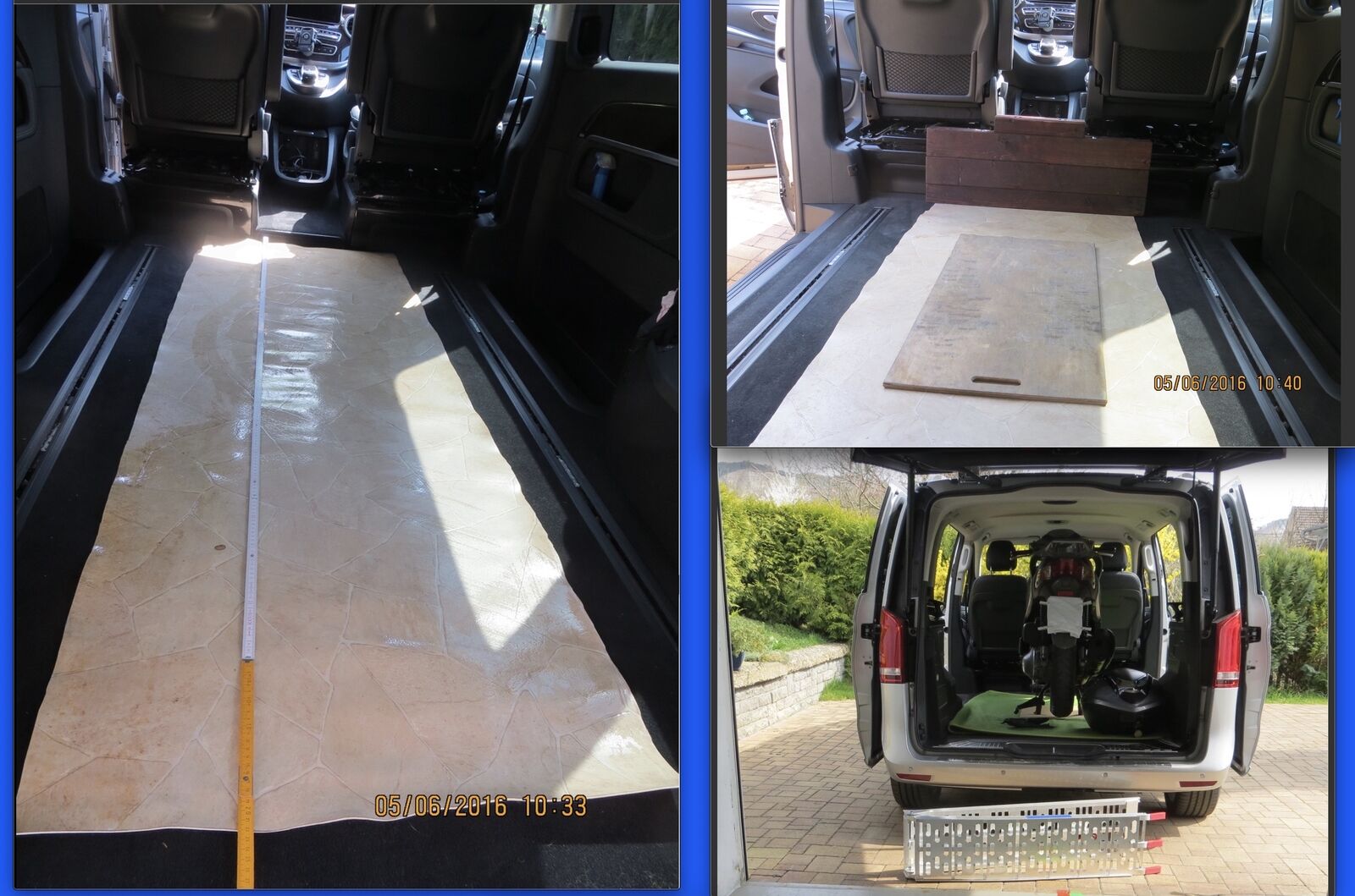 V250 Umbau auf Wohnmobil mit Motorrad