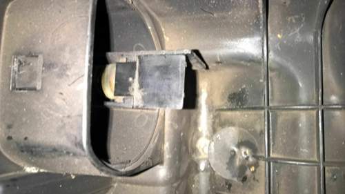 Thermostat im eingebauten Zustand
