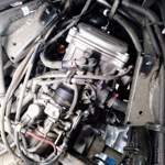 SYMs 300er Motor liegend