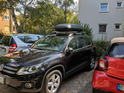 Tiguan mit Rotenbach Carbon Dachbox