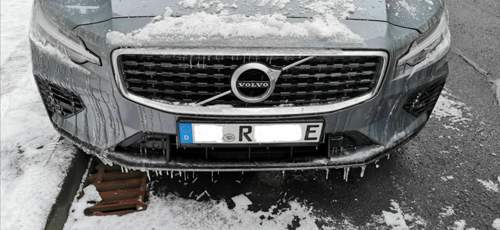 V60 TE mit Eiszapfen