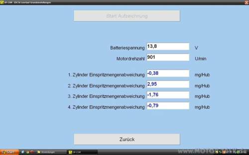 Einspritzmengenabweichung