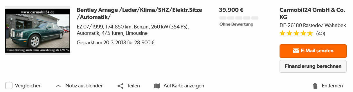 Verkaufsanzeigen, die einer besonderen Aufmerksamkeit verdienen: so oder sooo!
