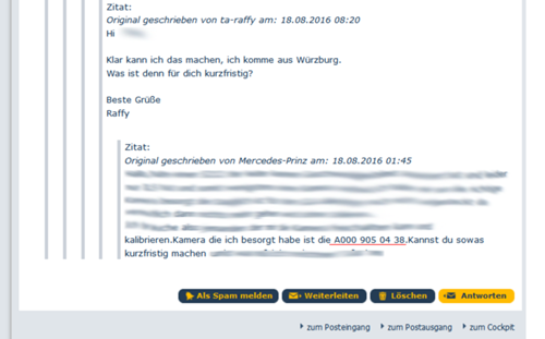 Nachricht-unkenntlich