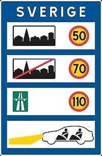 Schweden-verkehrszeichen