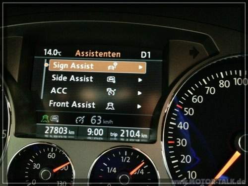 Einstellung Verkehrszeichen im RNS810
