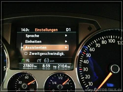 Einstellung Verkehrszeichen im RNS810