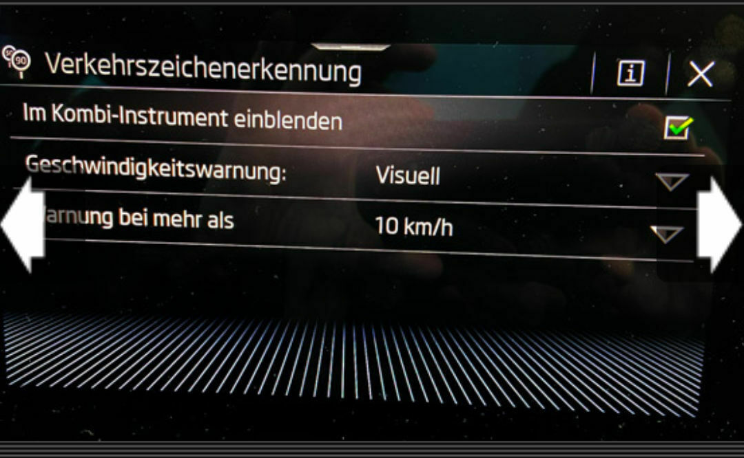 Verkehrszeichenerkennung richtig an Kamiq kodieren