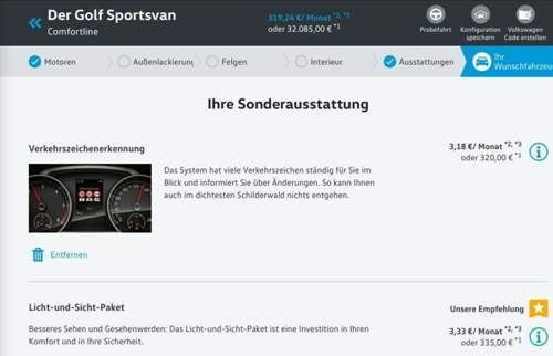 VZE Preis ab Werk