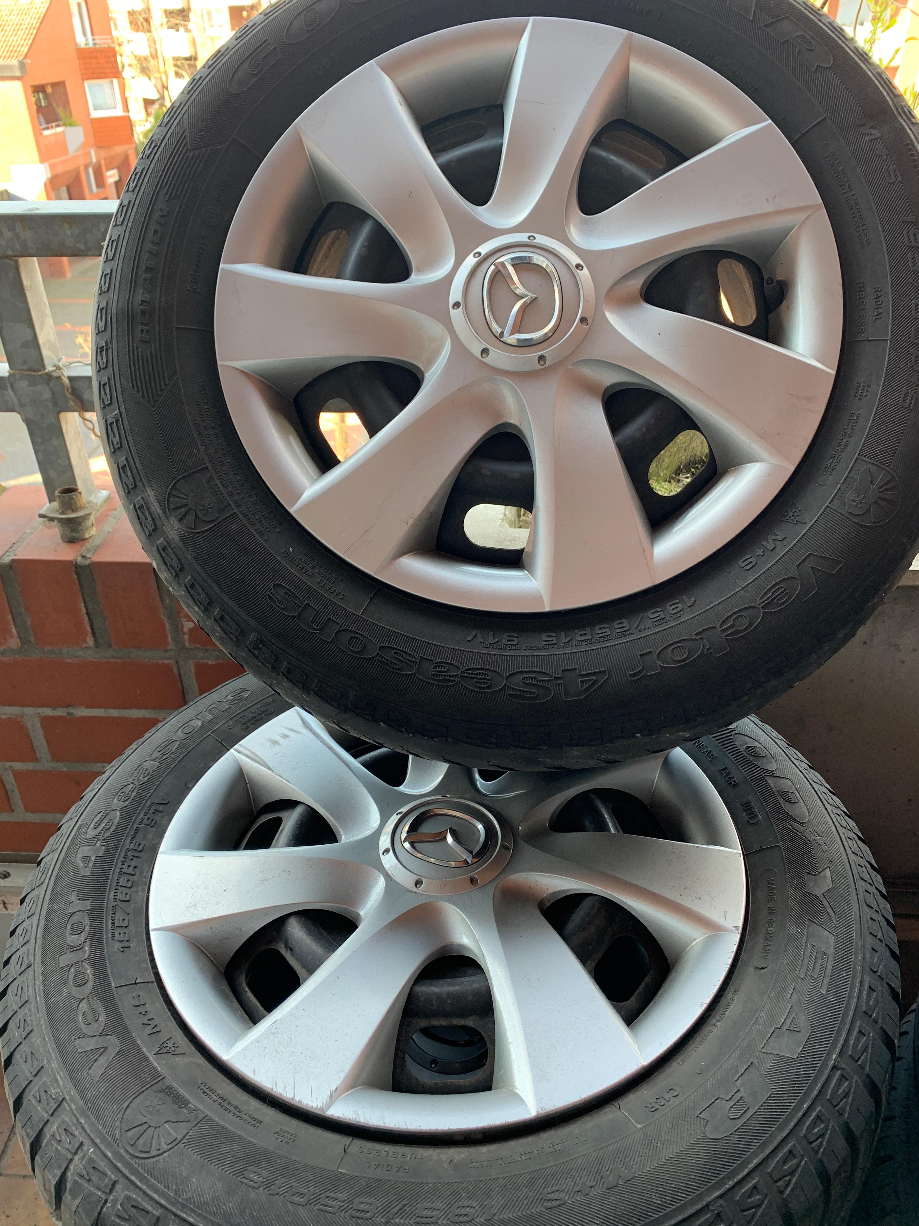 [Verschenke] Satz MAZDA™ 3 (BL) 15" Stahlfelgen · gebr.
