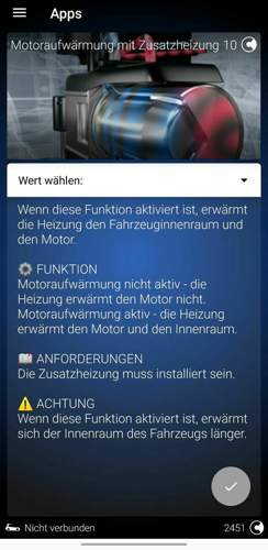 Motoraufwärmung